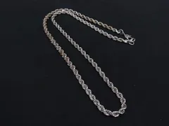 ■美品■ MONET モネ チェーン ネックレス チョーカー アクセサリー メンズ レディース シルバー系 DF5591