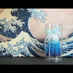 葛飾北斎 富嶽三十六景 神奈川沖浪裏から学んだ「グラデーション千羽鶴（富士山）」