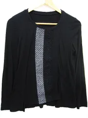 ■美品センソユニコ芽風異素材モードカットソー長袖チュール黒×ブルー38 2025年最新】SENSO UNICO レディース 長袖 Tシャツ・カットソー