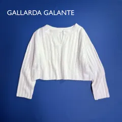 ci64 GALLARDA GALANTE 2023AW 2wayニット　セーター　前後2WAYウールワイドリブニット　長袖　スキッパーニット　定着23,100円