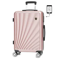 [New Trip] キャリーケース スーツケース 機内持ち込み ストッパー付き キャリーバッグ 大型 sサイズ 2泊3日 ケース キャリー 軽量 大容量 3泊4日 luggage suitcase 1泊2日 ファスナータイプ 静音ダブルキャスター TSA 0