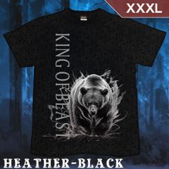 GENJU XXXLサイズ 熊 ベア アニマル メンズ クール かっこいい Tシャツ 半袖 King of Beast