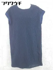 ◇ COLLAGE GALLARDAGALANTE コラージュ ガリャルダガランテ 半袖 膝丈 ワンピース サイズF ネイビー系 レディース 【中古】 【1101270010641】のサムネイル