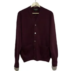 美品◎Dunhill ダンヒル カーディガン 紺 チェック シルク混 イタリア製 ダンヒル ネクタイ dunhill メンズ ライトブルー シルク