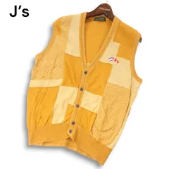 ジャンボ尾崎 J's　シルク　絹　混　カーディガン　ニット　セーター　ゴルフ　緑 和紙ポリエステル ホールガーメント（R） 着流し7分袖