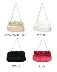 ローズバッグ ガマ口 パーティーバッグ がま口 バック ウエディング ウェディング 二次会 パーティドレス ボレロ ドレス パーティ 演奏会 謝恩会 3way レディース