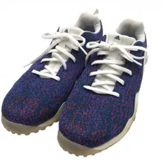 【美品】アディダス ゴルフシューズ ネイビー×白  FZ0361 コードカオス 21 スパイクレス メンズ 28.0 ゴルフウェア adidas