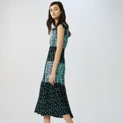 ❤️人気新作 新品 maje ロングワンピース ゴシック風レースフリルマーメイドレースアップロングワンピース