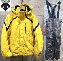 デサント スキーウェア 上下セット M メンズ DESCENTE イエロー/グレー