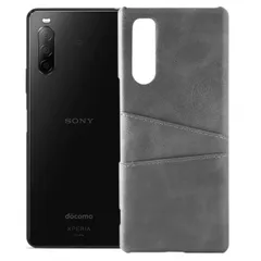 Xperia 10 III ケース SO-52B SOG04 エクスペリア10 マーク3  カード収納 レザー スマート ケース 【Color】 グレーのサムネイル