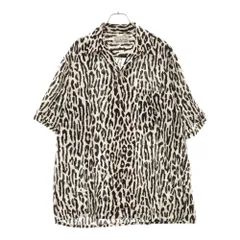 【美品】ワコマリア　レオパードアロハシャツ Mサイズ WACKO MARIA/LEOPARD HAWAIIAN SHIRT（GRAY）［レオパード