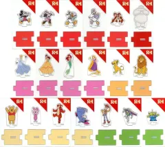 【中古】アクリルスタンド・アクリルパネル 全19種セット 「ディズニー×明治ヨーグルト R1」 対象商品購入特典