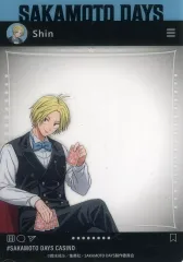 【中古】キャラカード 朝倉シン(等身) 「SAKAMOTO DAYS トレーディングSNSクリアカード カジノディーラー」