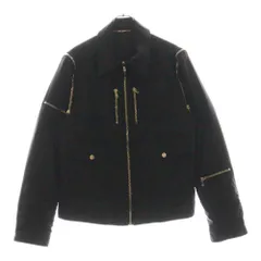 DOLCE & GABBANA (ドルチェアンドガッバーナ) 03AW ジップデザイン デタッチャブル 中綿ジップアップジャケット ブラックのサムネイル