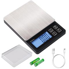 BOMATA(ボマタ) はかり デジタル キッチン 0.01g単位 最大計量1kg USB充電可能 コンパクト 風袋引き 計数機能 ステンレス鋼 計量器 スケール 測り 【料理 お菓子 宝石 粉】B604 黒…