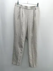 ◇ ⊂ green label relaxing ドレープ素材 バックゴム使用 テーパードパンツ サイズ 38 グレージュ系 レディース E  【1410290064047】