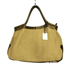 フルラ FURLA 編み込み カゴ ワンショルダー トートバッグ レディース 表記無 のサムネイル