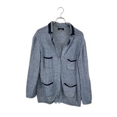 L'Equipe Yoshie Inaba◆カーディガン  レキップ ヨシエイナバ  無地 ブルー系    レディース サイズ 40 6
