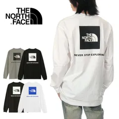 【M〜XL】【新品】ノースフェイス ロンT メンズ レディース THE NORTH FACE ロングスリーブ バックスクエアロゴ 長袖Tシャツ バックプリント ロゴ 大きいサイズ 静電気 静電ケア ブランド M L XL 黒 白 NT82333