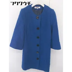 ◇ NATURAL BEAUTY BASIC スタンドカラー スリム 長袖 コート サイズ S ブルー レディース  【中古】 【1109080010455】
