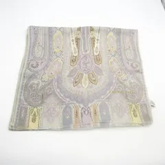 アンクライン ストール ペイズリー柄 ウール/シルク 日本製 ブランド 小物 レディース グレー系 ANNE KLEIN 【中古】