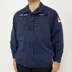イギリス海軍 ROYAL NAVY コンバットジャケット ワッペン多数付 USED B25UW=のサムネイル