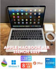［美品］Apple MacBook Air 13inch 2019/Core i5 1.6GHz/8GB/SSD128GB/Windows11/Office 2024/451
