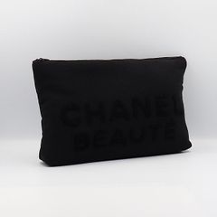 CHANEL シャネル ポーチ ノベルティ クラッチバッグ ココマーク 黒