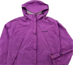Columbia ☆ 撥水系 ナイロンジャケット ナイロンパーカー パープル レディース M 登山 ハイキング アウトドア キャンプ コロンビア■S2788のサムネイル