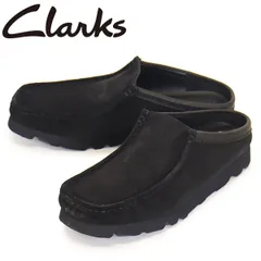 Clarks (クラークス) 26180443 Wallabee Slip ワラビー スリップ メンズ シューズ Black Sde CL134 UK8-約26.0cm