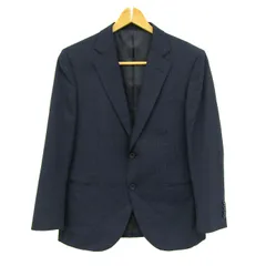 プレミアムオーダー テーラードジャケット アウター ストライプ柄 メンズ フリーサイズ ネイビー THE PREMIUM ORDER 【中古】