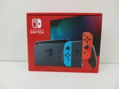Nintendo 任天堂 Nintendo Switch ニンテンドースイッチ 新型 ネオンレッド ネオンブルー HAD-S-KABAH 完品 未使用品 [M-4597]