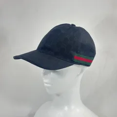 【美品】 GUCCI グッチ GGキャンバス ベースボールキャップ Mサイズ シェリーライン 200035 601564 帽子 ブラック 黒色 メンズ シンプル オールシーズン ストリートスタイル