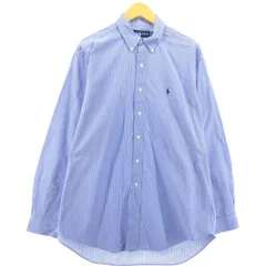 古着 ラルフローレン Ralph Lauren BLAKE ギンガムチェック 長袖 ボタンダウンチェックシャツ メンズL相当/eaa548329