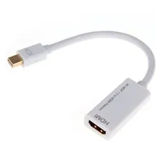 Apple/Surface Pro用 Mini DisplayPort/Thunderbolt to HDMI 変換アダプタ コンバータ 20cm Mini DP1.2-HDMI オス－メス 4K2K