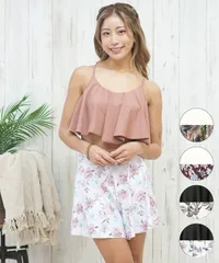 【ムラスポ公式】新品 Beach Queen ビーチクイーン 水着 レディース ビキニ 3点セット ショーツ付き フリル 403500のサムネイル