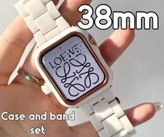 apple watch バンド 38mm カバー 38 セット ケース 白