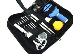 腕時計工具13点セット ウォッチツール 三点支持オープナー こじ開け 固定器 バンドピンはずし バネ棒はずし バンド抜きピン バンドピンはずし 替えピン兼用 高級精密ドライバー ピンセット ケース付[送料無料(一部地域を除く)]mer005のサムネイル