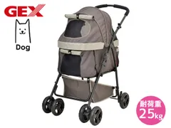 箱付 GEX わんわんカート バギー 犬用カート 小型中型 多頭用 PAWドット わんわんカート 多頭用DXplus-N デニム柄×ベージュ | ジェックス