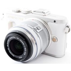 オリンパス ミラーレス OLYMPUS PEN E-PL8 レンズキット ホワイト 中古 Wi-Fi搭載 SDカード付き 届いてすぐに使える
