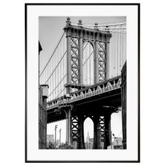 アメリカ写真 ブルックリン・ブリッジ  インテリアアートポスター写真額装 AS0722