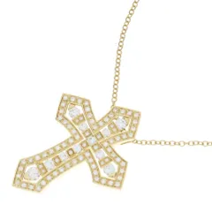 DAMIANI (ダミアーニ) ベルエポッククラウン ダイヤモンド ネックレス ペンダント イエローゴールドゴールド クロス 20089533 L 750YGのサムネイル
