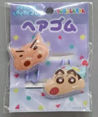 【中古】アクセサリー(非金属) 野原しんのすけ＆ぶりぶりざえもん(パープル) 立体アクリルヘアゴム2P 「クレヨンしんちゃん」