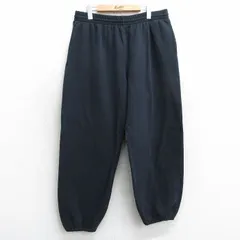 W37/古着 フルーツオブザルーム スウェット パンツ メンズ 00s 無地 黒 ブラック 25apr03 中古 ボトムス ロング