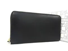 ■新品■未使用■ COMME des GARCONS コムデギャルソン レザー ラウンドファスナー 長財布 ウォレット レディース ブラック系 BK0011 のサムネイル