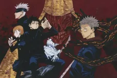 【中古】ポストカード 虎杖悠仁＆伏黒恵＆釘崎野薔薇＆五条悟 複製原画展カラー扉絵はがき(ポストカード) 「呪術廻戦 複製原画展 交流祭 in 渋谷マルイ」 お買い上げ抽選会 C賞