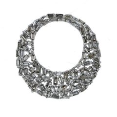 K18YG イエローゴールド ネックレストップ ダイヤモンド 0.55ct パヴェ バゲット サークル デザイン【新品仕上済】【zz】【中古】