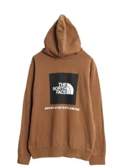 【お得なクーポン配布中!】 US企画 ノースフェイス プリント スウェット フード パーカー メンズ М / 古着 The North Face 裏起毛 トレーナー プルオーバー ブラウン