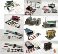 HOゲージ 建物 ストラクチャー セット ジオラマ用 B - メルカリ