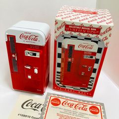 ☆ほぼ新品【コカコーラ 自動販売機 ミュージック貯金箱 1994 箱・証明 